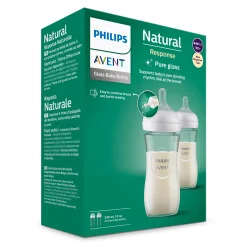 PHILIPS AVENT Babyflaschen Glas Natural Response Gr.3 260ml SCY933/02* Flaschen & Sauger