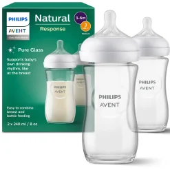 PHILIPS AVENT Babyflaschen Glas Natural Response Gr.3 260ml SCY933/02* Flaschen & Sauger