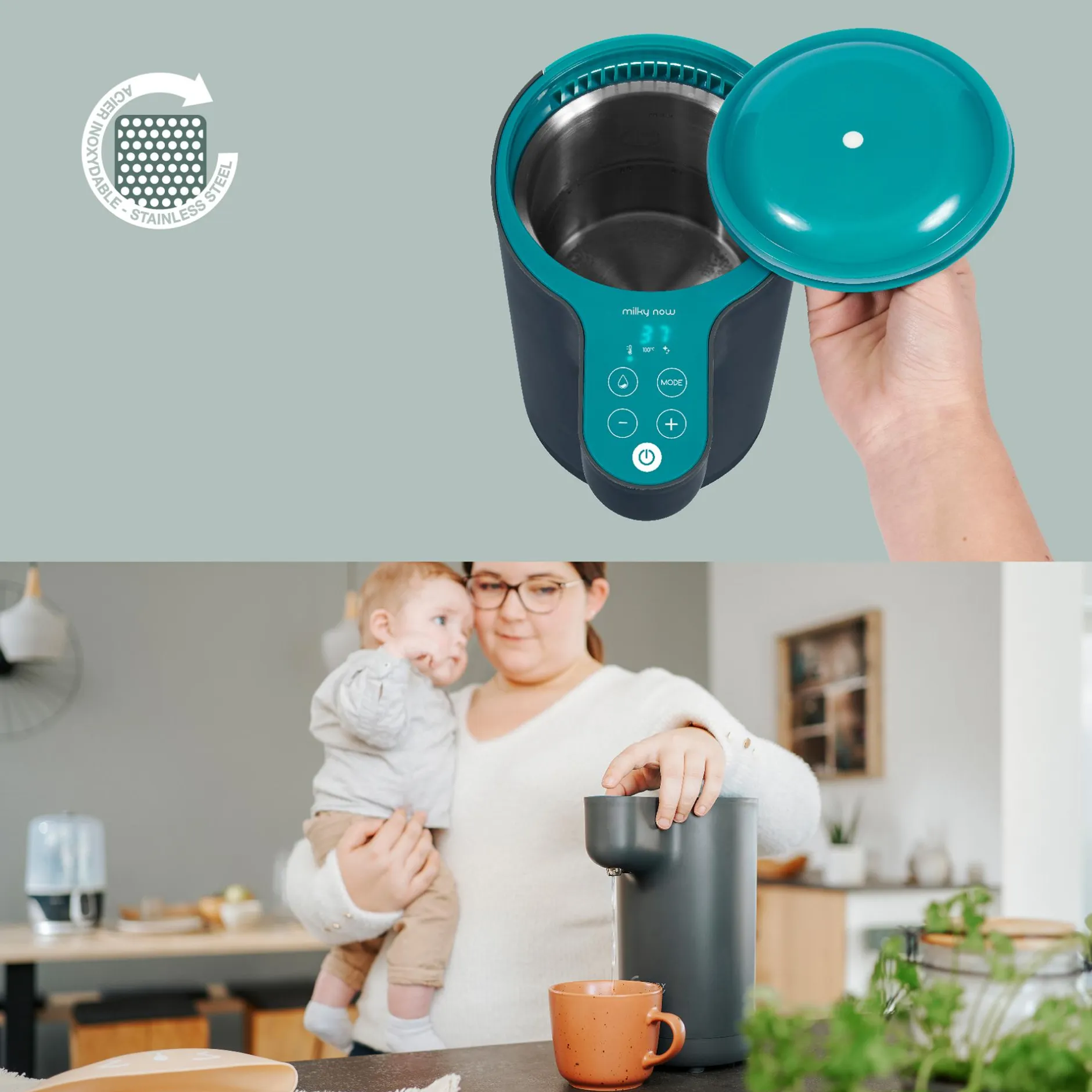 babymoov Babyfläschchenzubereiter Milky Now* Babykostwärmer