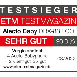 Alecto baby Babyphone Digital Eco DECT DBX-88 Limited* Babyphone