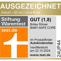 Britax Ru00f6mer BABY-SAFE CORE Space Black*Kinder Babyschalen 0-13 Kg, Gruppe 0+