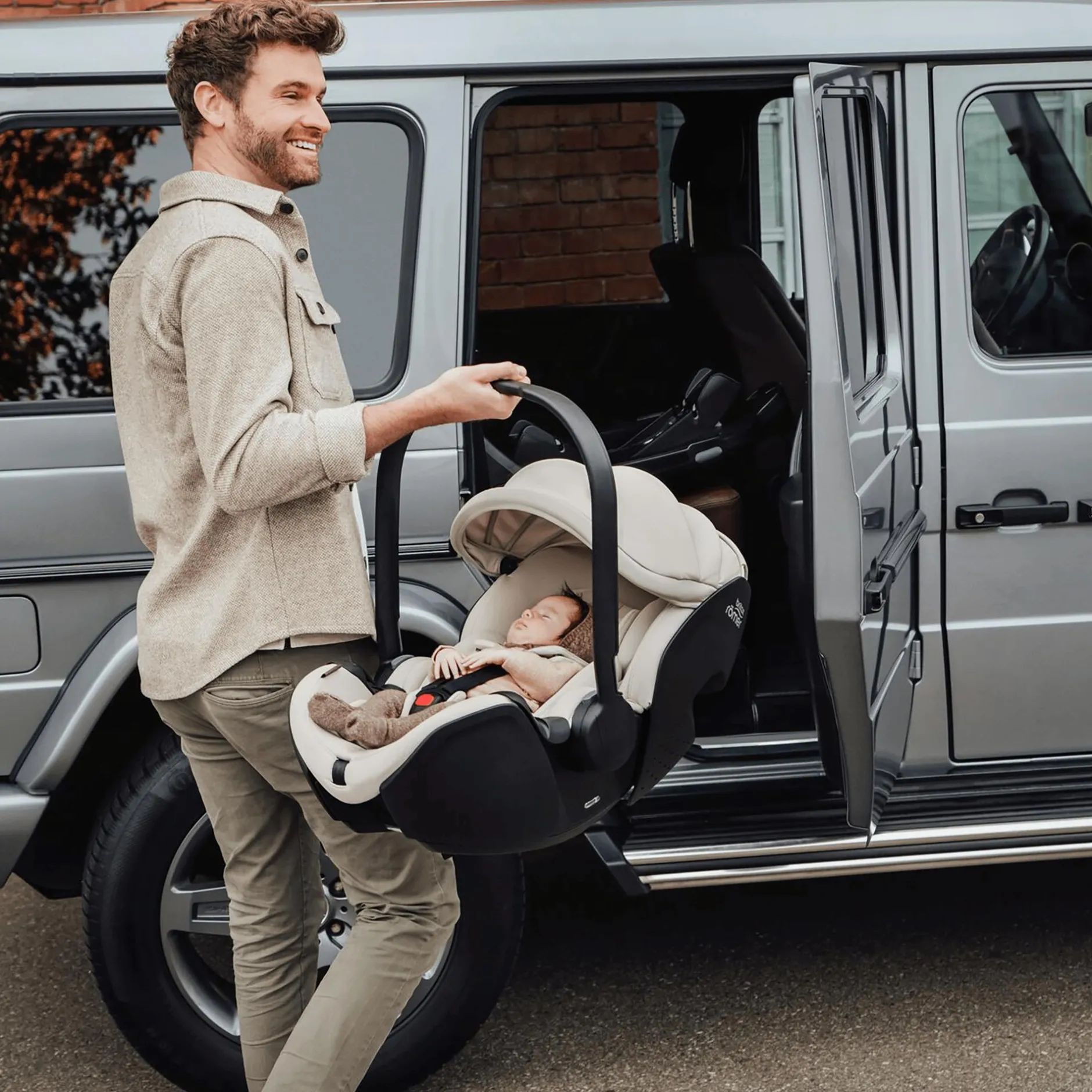 Britax Diamond BABY-SAFE PRO Lux Soft Taupe*Kinder Babyschalen 0-13 Kg, Gruppe 0+