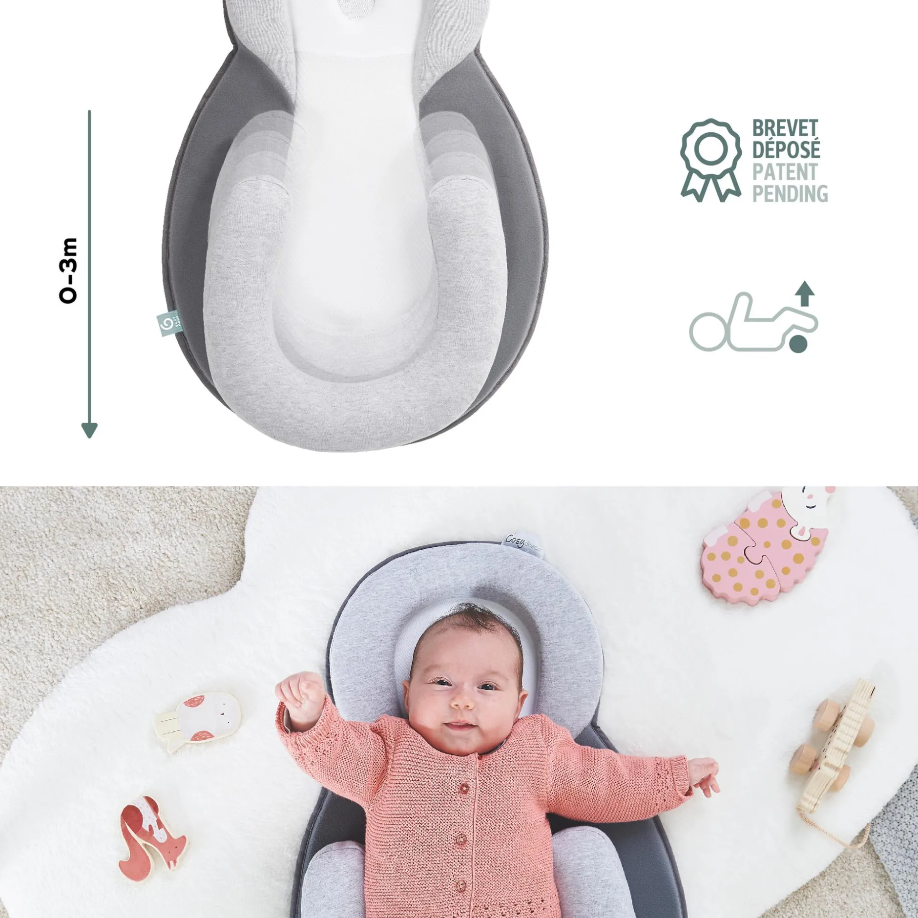 babymoov Babystütze Cosydream Smokey* Bettausstattung