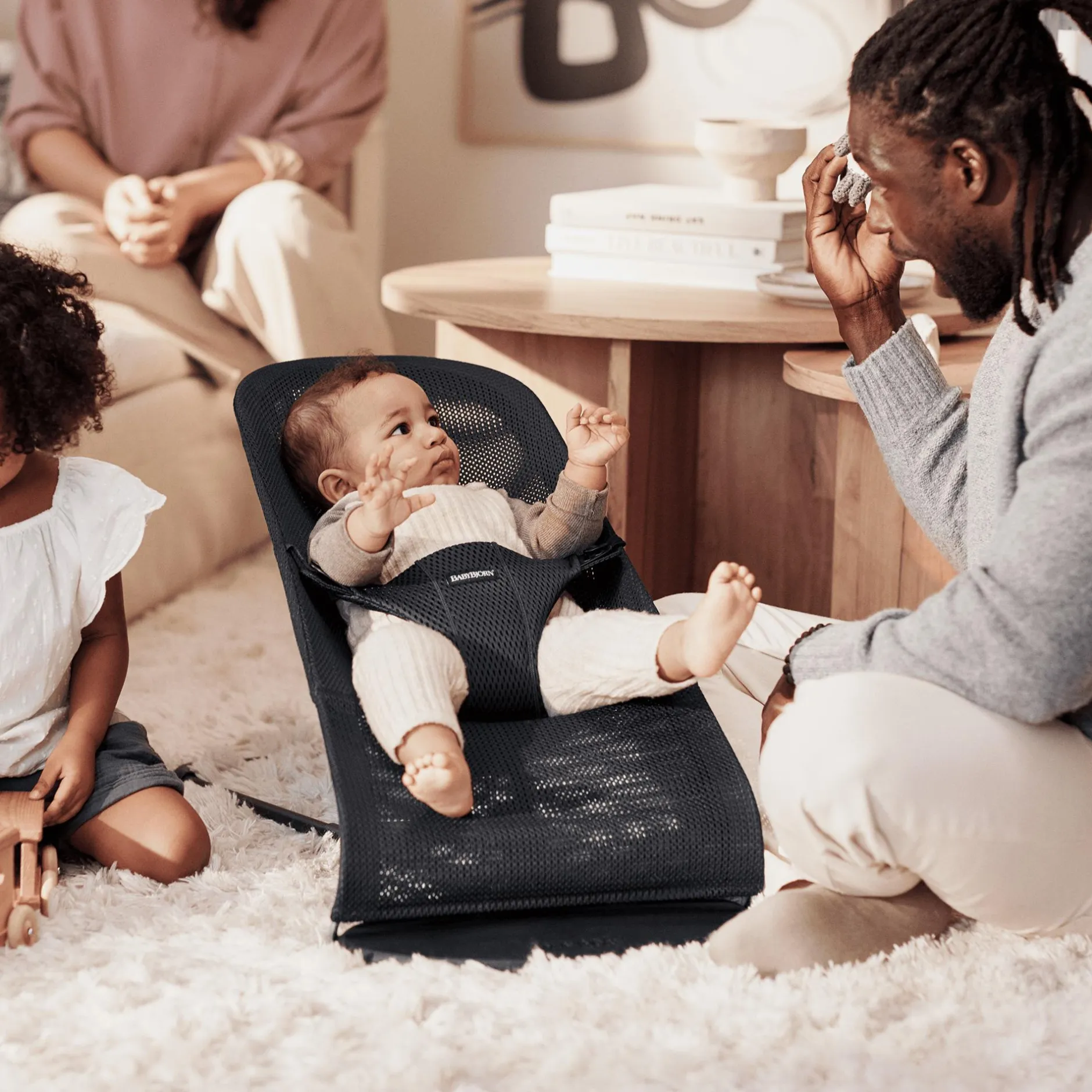 BABYBJu00d6RN Babywippe Bliss Mesh Black* Wippen
