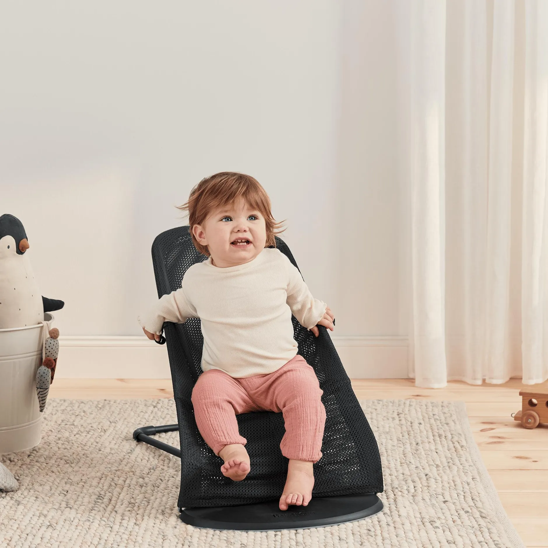 BABYBJu00d6RN Babywippe Bliss Mesh Black* Wippen