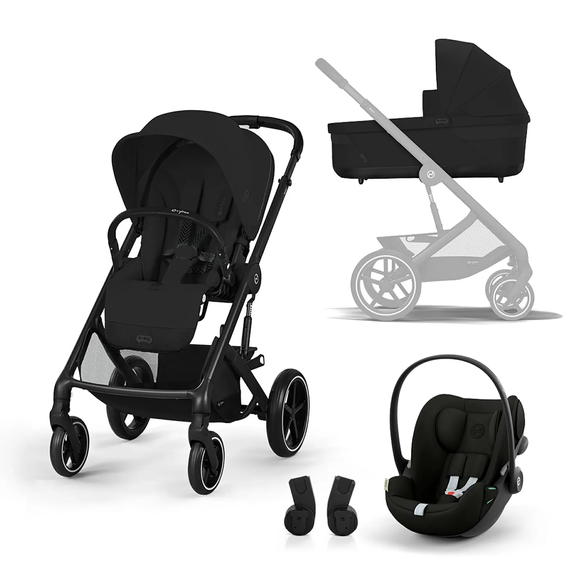 cybex Balios One Box Comfort Moon Black*Kinder Kinderwagen Komplettsets
