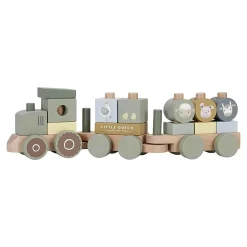 LITTLE DUTCH Bauklotzzug Traktor Little Farm*Kinder Lernspielzeug|Holzspielzeug