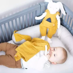 kikadu Beißring mit Tuch Hase* Rasseln & Greiflinge