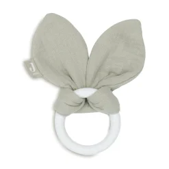 jollein Beißring Silikon Bunny Ears Olive Green* Zahnungshilfen