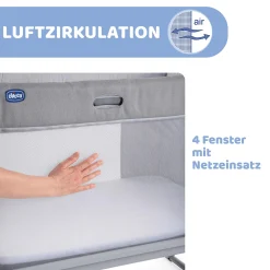 chicco Beistellbett NEXT2ME Forever Ash Grey* Babybetten
