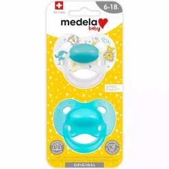 medela baby Beruhigungssauger Original DUO Türkis 6-18 Monate* Schnuller