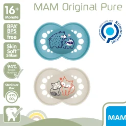 MAM Beruhigungssauger Original matt Silikon ab 16 Monate* Schnuller