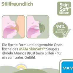 MAM Beruhigungssauger Original matt plain Silikon ab 16 Monate 2 Stück /lila* Schnuller