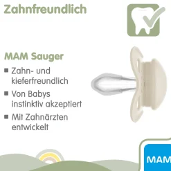 MAM Beruhigungssauger Original matt plain Silikon ab 16 Monate 2 Stück /lila* Schnuller