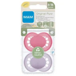 MAM Beruhigungssauger Original matt plain Silikon 6-16 Monate /lila* Schnuller