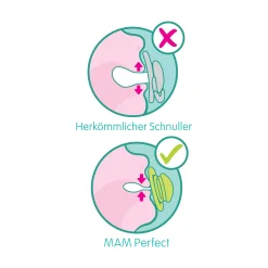 MAM Beruhigungssauger Perfect Night Silikon 6 - 16 Monate* Schnuller