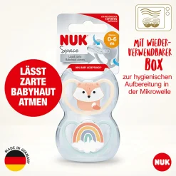 NUK Beruhigungssauger Space 0-6 Monate Fuchs* Schnuller