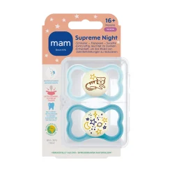 MAM Beruhigungssauger Supreme Night Silikon 16+ Monate* Schnuller