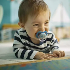 PHILIPS AVENT Beruhigungssauger Ultra Air 6-18 Monate Happy Boy - Papa Boat SCF080/03* Schnuller