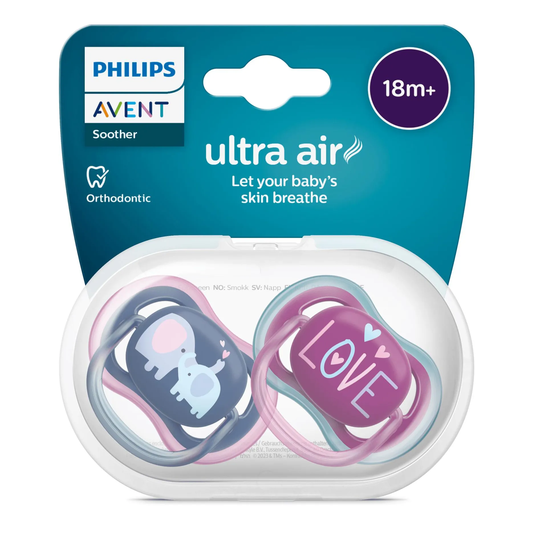 PHILIPS AVENT Beruhigungssauger Ultra Air ab 18 Monate SCF349/22* Schnuller