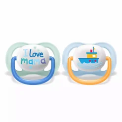 PHILIPS AVENT Beruhigungssauger Ultra Air 0-6 Monate Happy Boy - Mama Boat SCF080/01* Schnuller