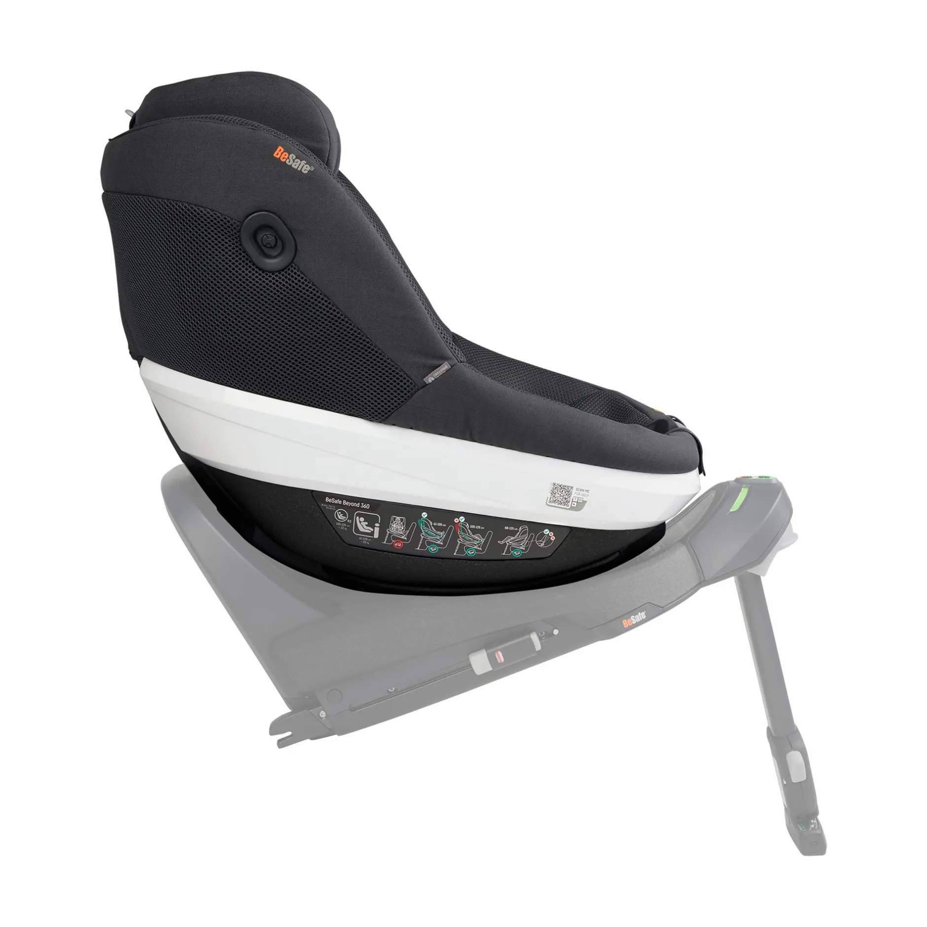 BeSafe Beyond 360 Anthracite Mesh*Kinder Kindersitze 9-18 Kg, Gruppe 1