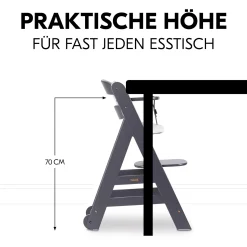 hauck Beta+ Dark Grey mit Sitzauflage* Treppenhochstühle