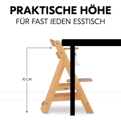 hauck Beta+ Natur mit Sitzauflage Uni* Treppenhochstühle
