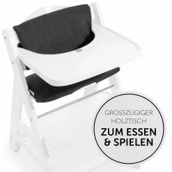 hauck Beta Newborn Set - White Melange Charcoal* Treppenhochstühle