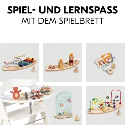 hauck Beta+ White mit Sitzauflage Anthrazit* Treppenhochstühle