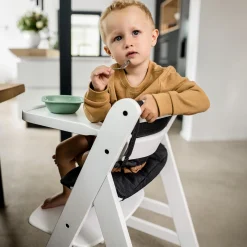 hauck Beta+ White mit Sitzauflage Anthrazit* Treppenhochstühle