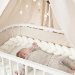 babybay Bettschlange geflochten Ivory 180 cm* Bettausstattung