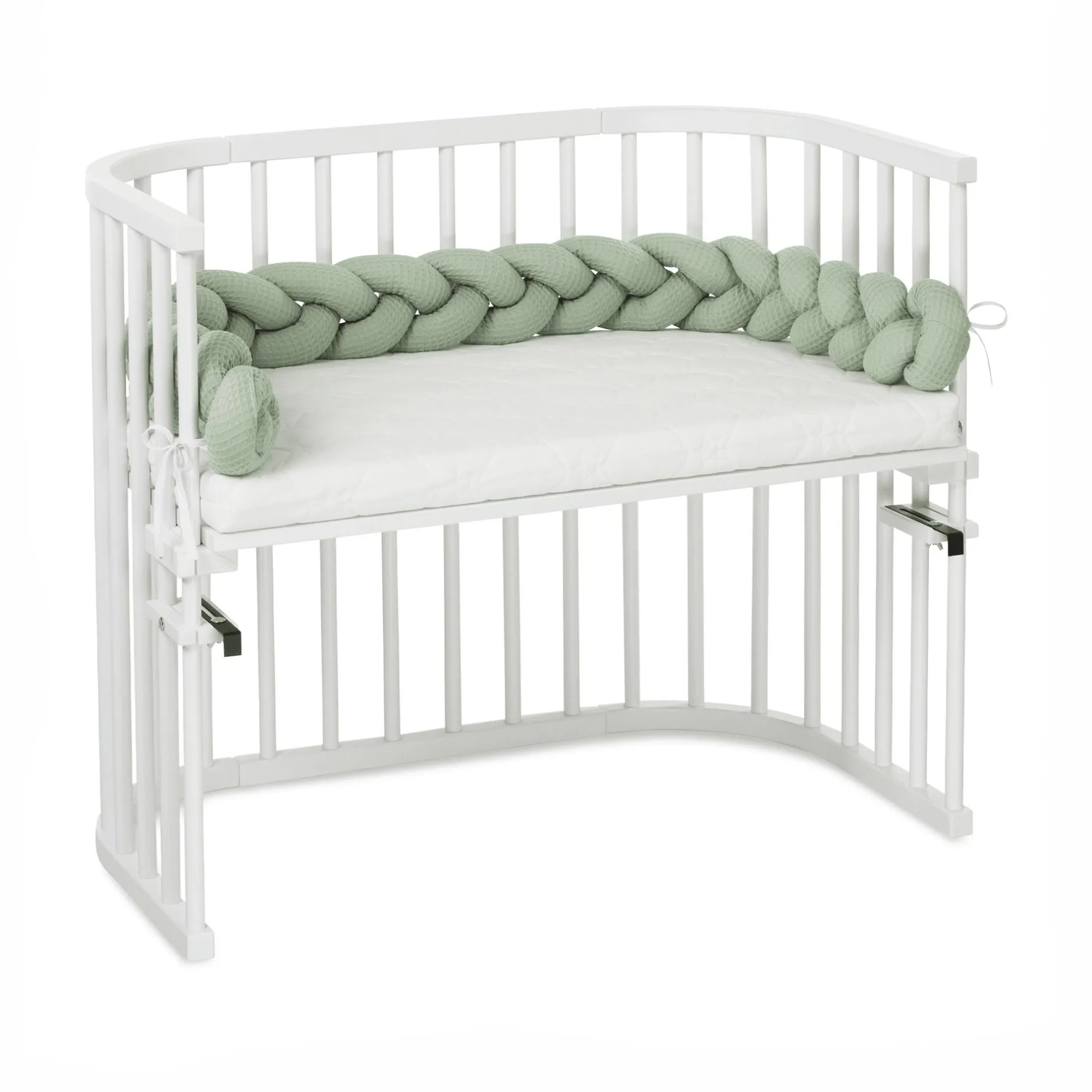 babybay Bettschlange geflochten Jadegreen 180 cm* Bettausstattung