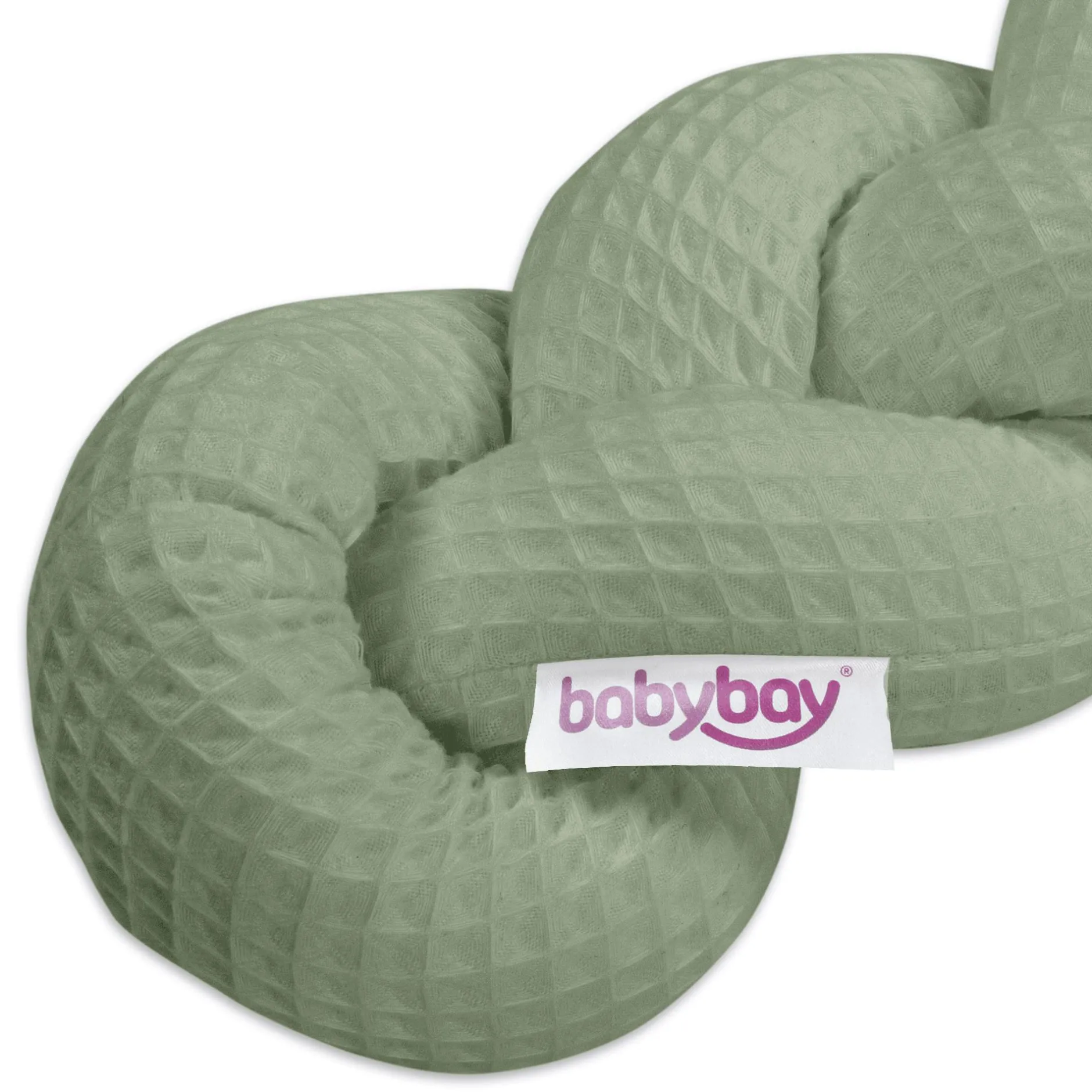 babybay Bettschlange geflochten Jadegreen 180 cm* Bettausstattung