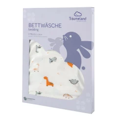 Tru00e4umeland Bettwäsche Dinolino 80x80 cm* Babybettwäsche