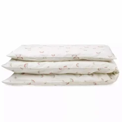 Zu00f6llner Bettwäsche Organic Rainbow 100x135 cm* Babybettwäsche