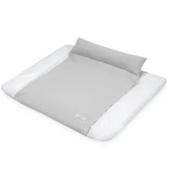 Zu00f6llner Bezug Loop Comfy Waffelpiqué Light Grey* Wickelauflagen|Wickelauflagen