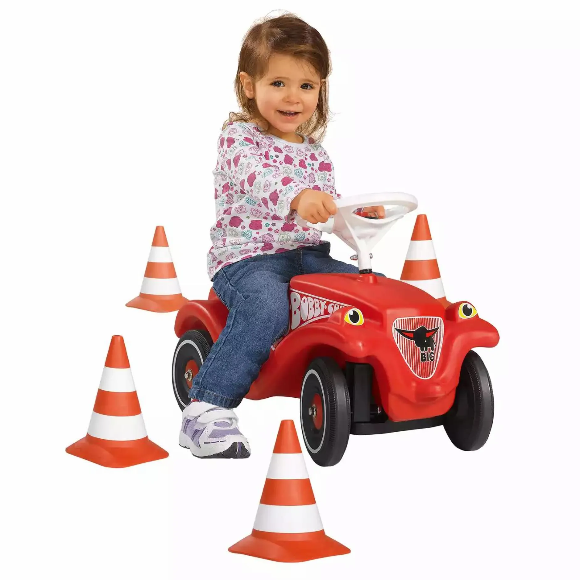 BIG Pylonen 4er Set*Kinder Kinderfahrzeuge