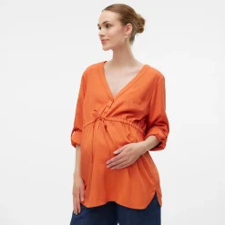 Mamalicious Bluse Burnt Sienna* Umstandsoberteile
