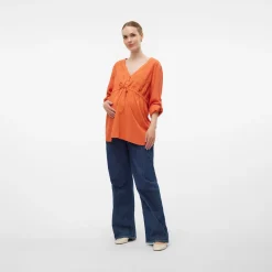 Mamalicious Bluse Burnt Sienna* Umstandsoberteile