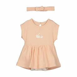 blue seven Body-Kleid mit Haarband Schwan* Festliche Kleidung