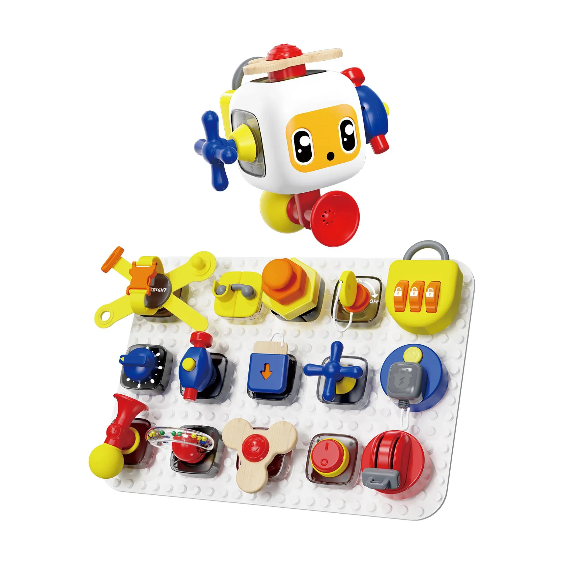 TOPBRIGHT BUSY BOARD ENTDECKER SET*Kinder Lernspielzeug|Holzspielzeug
