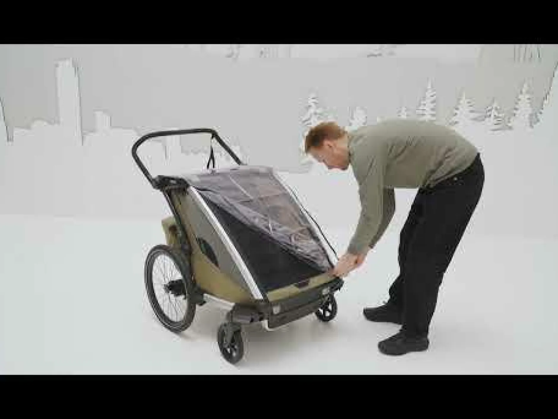 THULE Chariot Cross 2 Single Dark Slate* Fahrradanhänger