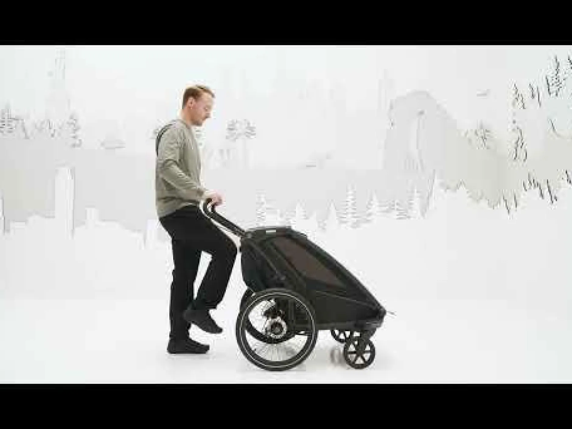 THULE Chariot Sport 2 Single Black* Fahrradanhänger