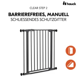 hauck Clear Step 2 Black 75-80 cm* Tür- & Treppenschutzgitter