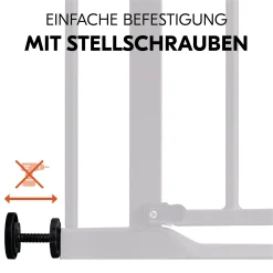 hauck Clear Step 2 Black 75-80 cm* Tür- & Treppenschutzgitter