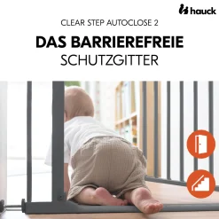 hauck Clear Step Autoclose 2 Dark Grey 75-80 cm* Tür- & Treppenschutzgitter
