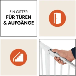 hauck Clear Step Autoclose 2 White 75-80 cm* Tür- & Treppenschutzgitter