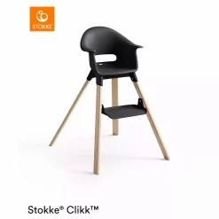STOKKE Clikk™ Hochstuhl Black Natural* Treppenhochstühle