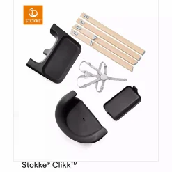 STOKKE Clikk™ Hochstuhl Black Natural* Treppenhochstühle